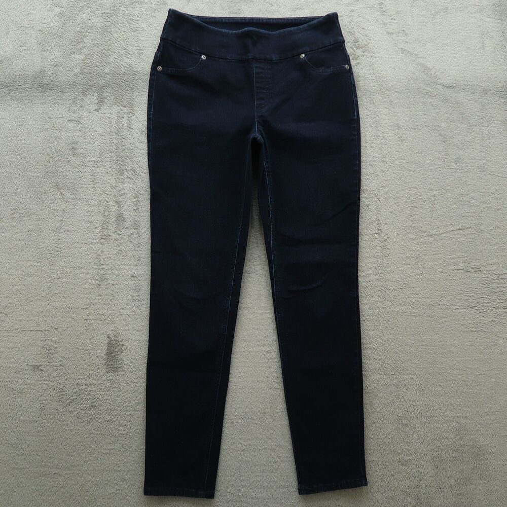 Chico's Pull On Jeans Women's 0R US-4 Blue Mid-Rise Nicky Jegging 29" Inseam